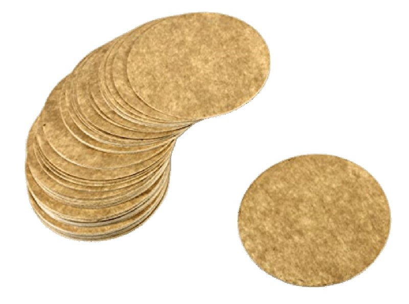 eSplanade Disposable Coaster - Made of Paper (Set of 100) - Use and Throw Reversible Coasters - Perfect for Bar, Hotel, Restaurant Purpose & Parties (Brown Round) - Image 1
